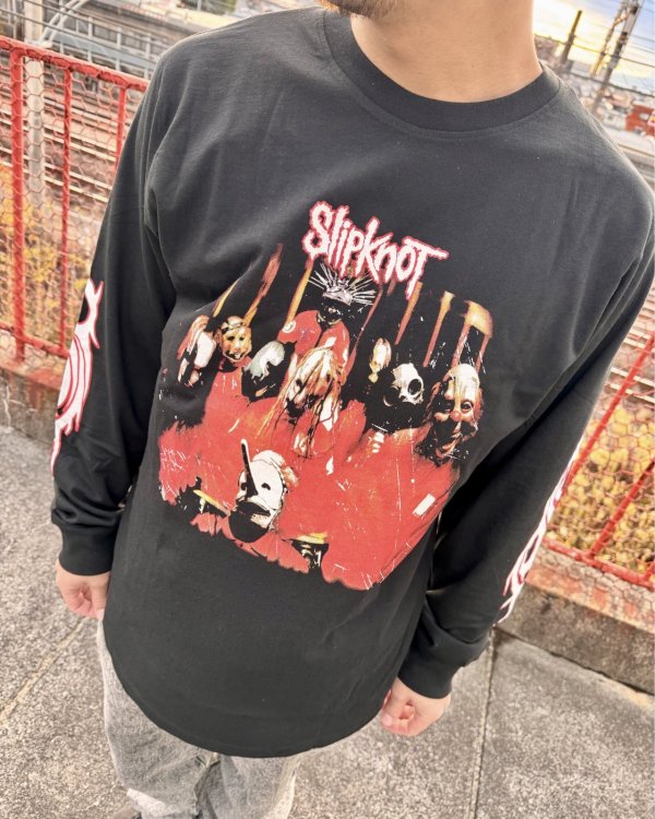 画像3: 送料無料 SLIPKNOT / Spit It Out 長袖Tシャツ BLACK (3)
