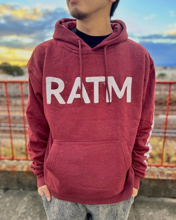 画像3: 送料無料 RAGE AGAINST THE MACHINE / Battle 99 プルオーバーパーカー MAROON (3)