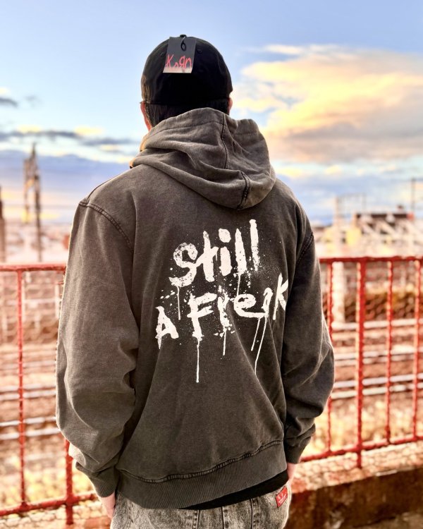 画像6: 送料無料 KORN / Still A Freak プルオーバーパーカー CHARCOAL GREY (6)