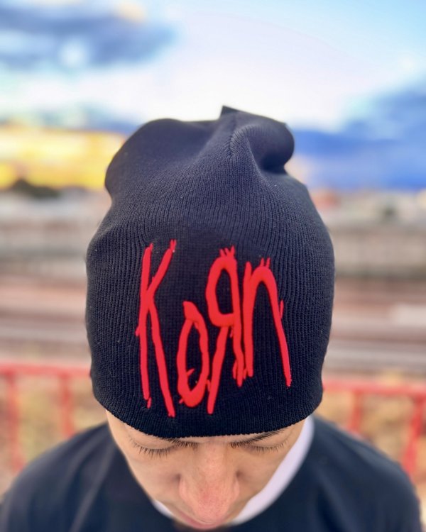 画像2: KORN / Logo ニットキャップ BLACK (2)