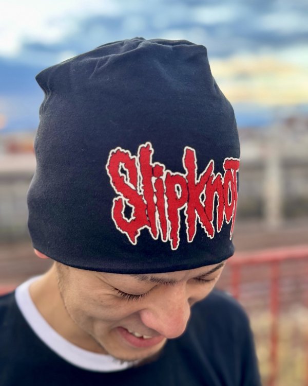 画像3: SLIPKNOT / Logo JD Print ニットキャップ BLACK (3)