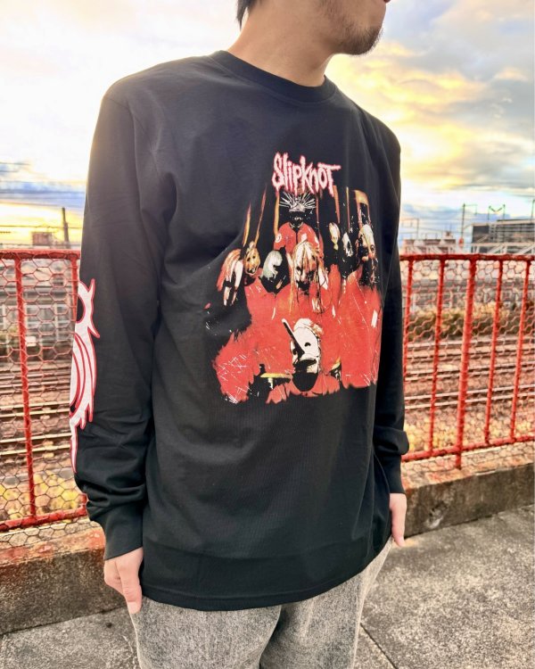 画像4: 送料無料 SLIPKNOT / Spit It Out 長袖Tシャツ BLACK (4)