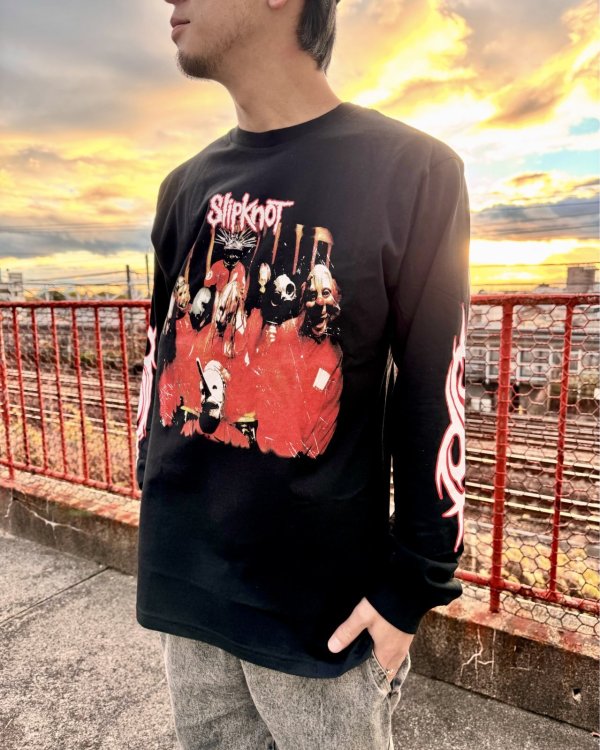 画像1: 送料無料 SLIPKNOT / Spit It Out 長袖Tシャツ BLACK (1)