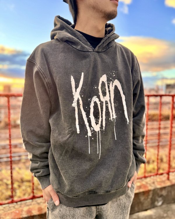 画像3: 送料無料 KORN / Still A Freak プルオーバーパーカー CHARCOAL GREY (3)