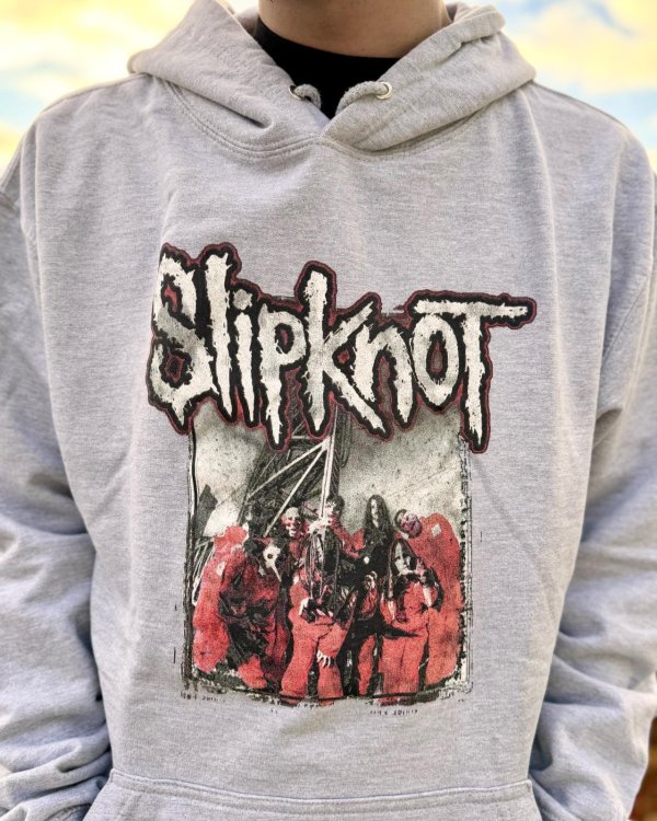 画像4: 送料無料 SLIPKNOT / Self Titled プルオーバーパーカー GREY (4)