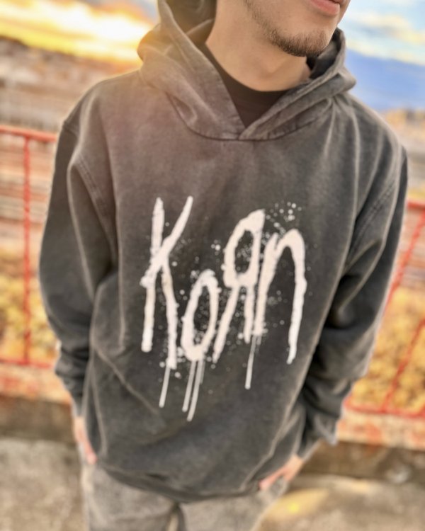 画像2: 送料無料 KORN / Still A Freak プルオーバーパーカー CHARCOAL GREY (2)