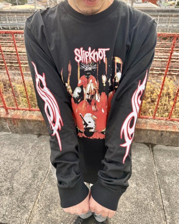 画像7: 送料無料 SLIPKNOT / Spit It Out 長袖Tシャツ BLACK (7)