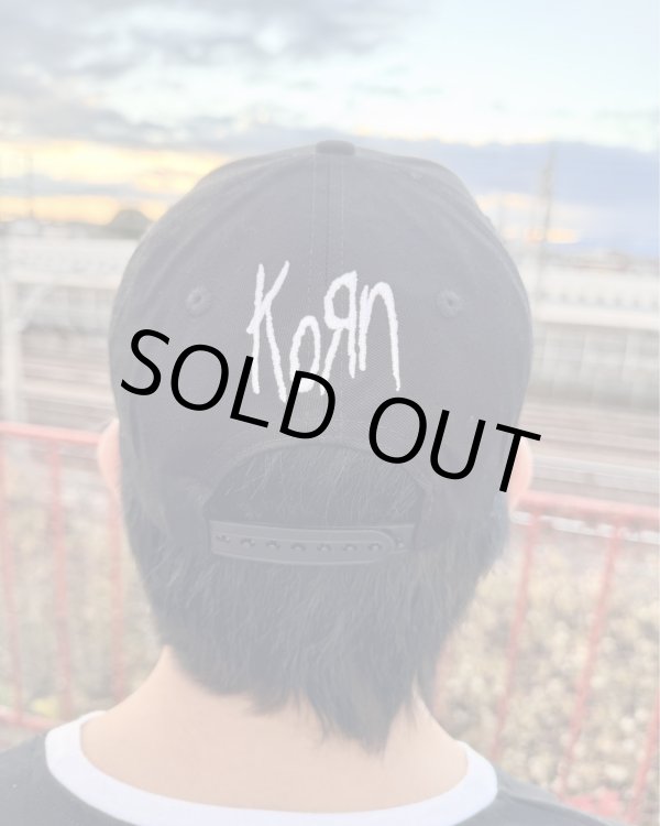 画像7: ラスト2枚で終了 KORN / Oval Logo ベースボールキャップ BLACK (7)