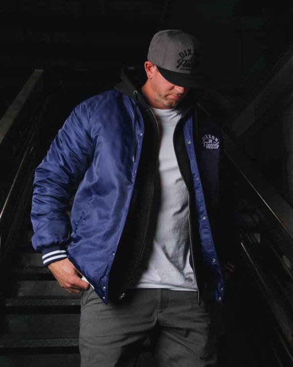 画像17: 送料無料 DIXXON FLANNEL CO / PASTIME 中綿ナイロンジャケット BLUE (17)