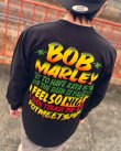 画像9: 送料無料 XLラスト3枚で終了 BOB MARLEY x POT MEETS POP /  I Feel So High 長袖Tシャツ ブラック (9)