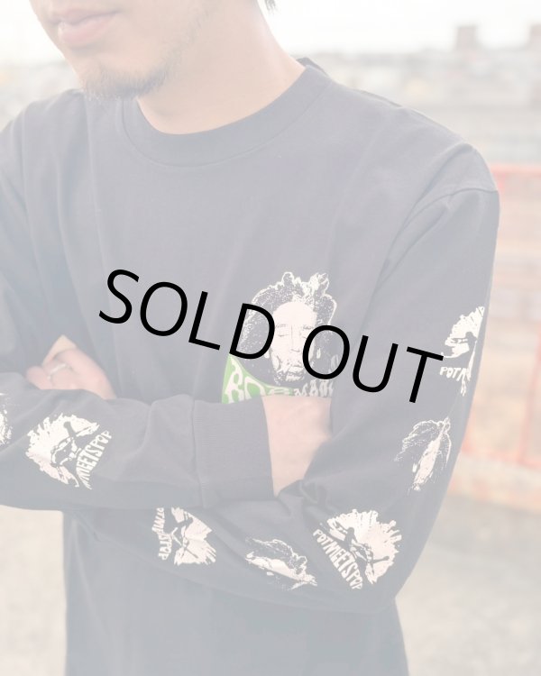 画像5: 送料無料 XLラスト1枚で終了 BOB MARLEY x POT MEETS POP / Uprising 長袖Tシャツ ブラック (5)