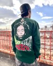 画像10: 送料無料 Lラスト1枚で終了 BOB MARLEY x POT MEETS POP / Uprising 長袖Tシャツ フォレストグリーン (10)