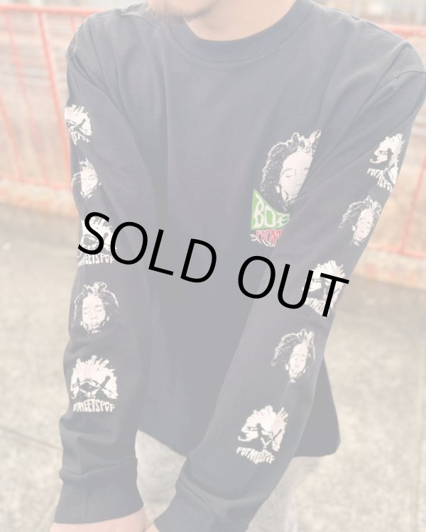 画像7: 送料無料 XLラスト1枚で終了 BOB MARLEY x POT MEETS POP / Uprising 長袖Tシャツ ブラック (7)