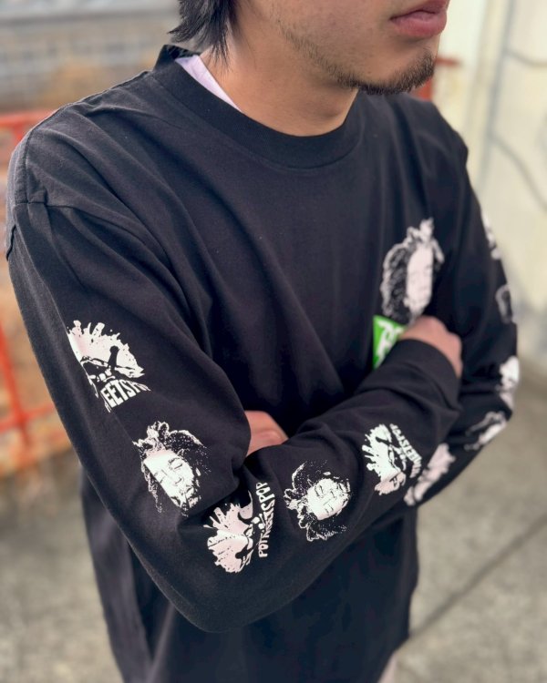 画像6: 送料無料 XLラスト3枚で終了 BOB MARLEY x POT MEETS POP / Uprising 長袖Tシャツ ブラック (6)