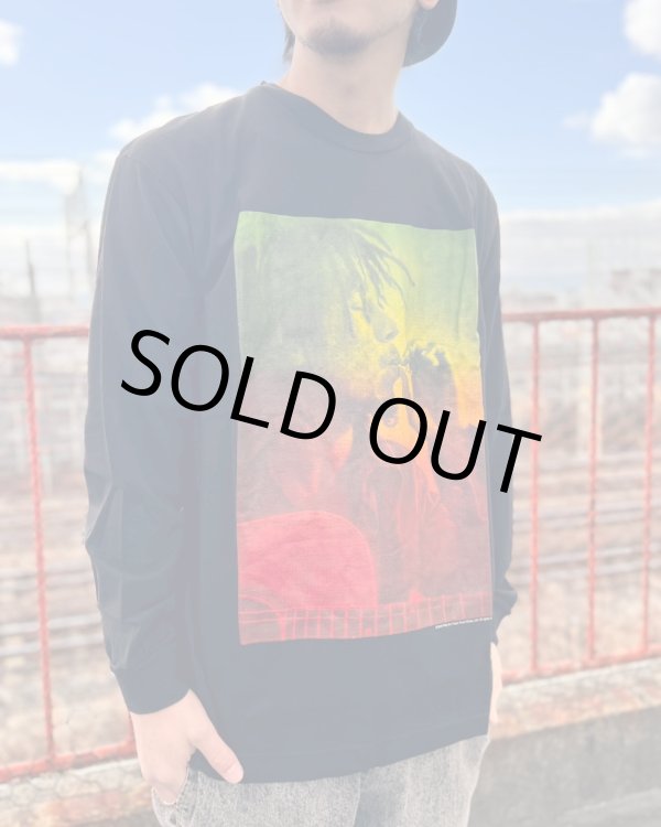 画像3: 送料無料 XLラスト1枚で終了 BOB MARLEY x POT MEETS POP /  I Feel So High 長袖Tシャツ ブラック (3)