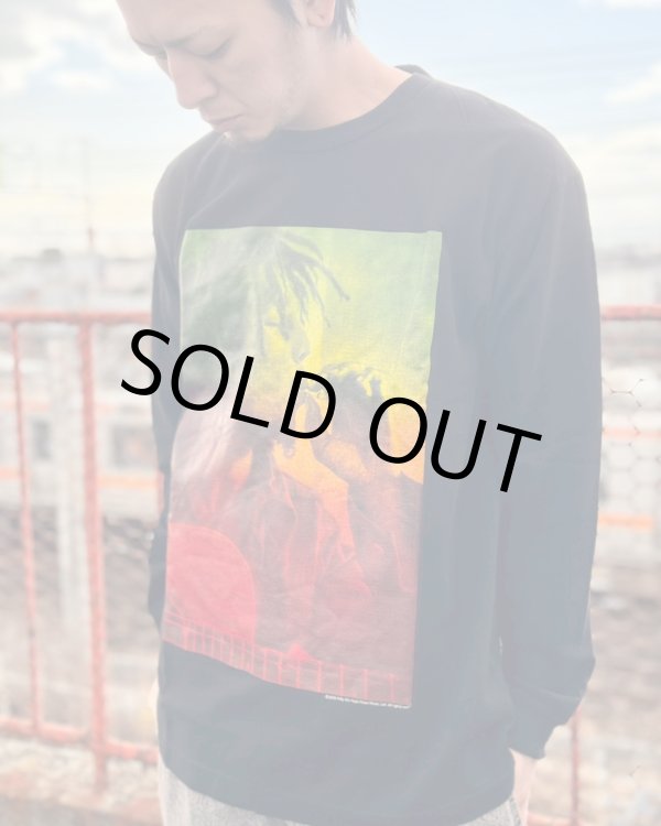 画像4: 送料無料 XLラスト1枚で終了 BOB MARLEY x POT MEETS POP /  I Feel So High 長袖Tシャツ ブラック (4)