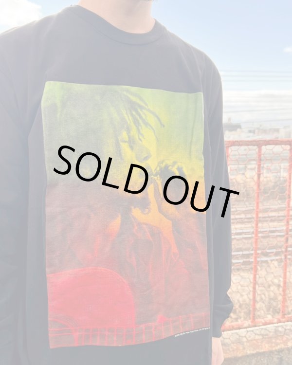 画像5: 送料無料 XLラスト1枚で終了 BOB MARLEY x POT MEETS POP /  I Feel So High 長袖Tシャツ ブラック (5)