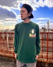 画像1: 送料無料 Lラスト1枚で終了 BOB MARLEY x POT MEETS POP / Uprising 長袖Tシャツ フォレストグリーン (1)