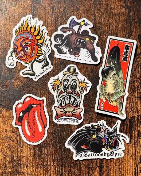 画像3: 送料無料 スペシャル限定品 OPIE ORTIZ 10枚組ステッカーパック (3)