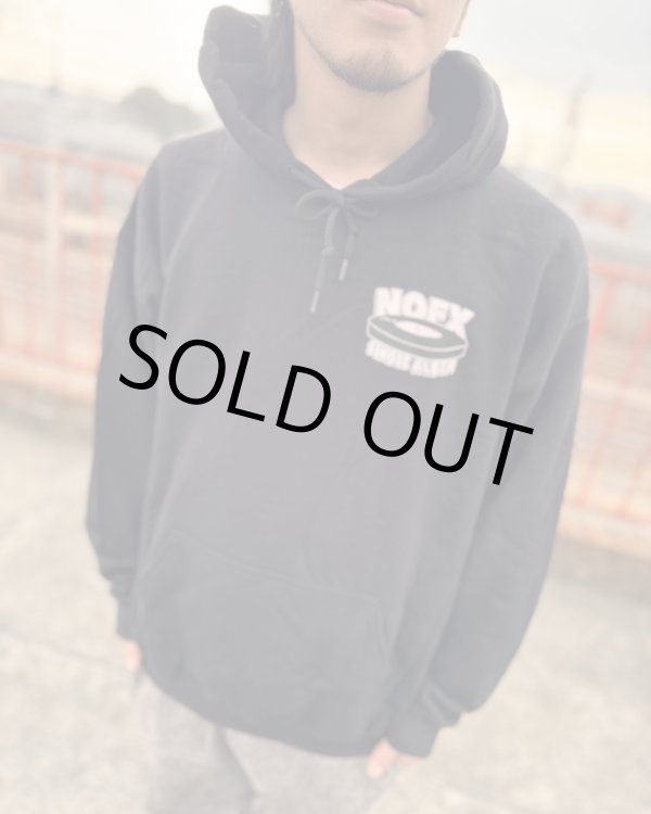 画像6: Mサイズラスト1枚 送料無料 NOFX / Single Album Logo プルオーバーパーカー (6)