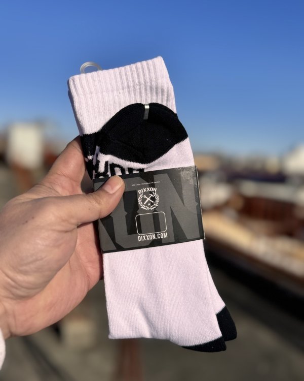 画像4: DIXXON FLANNEL CO / Athletic Stripes Premium クルーソックス WHITE / BLACK (4)