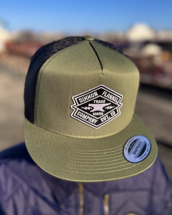 画像4: 送料無料 DIXXON FLANNEL CO / Forged Flat Bill スナップバックキャップ GREEN / BLACK (4)