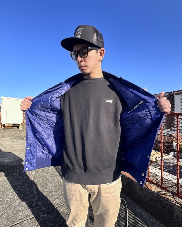 画像6: 送料無料 DIXXON FLANNEL CO / PASTIME 中綿ナイロンジャケット BLUE (6)