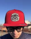 画像2: 送料無料 DIXXON FLANNEL CO / Flat Bill Trucker スナップバックキャップ RED / BLACK (2)