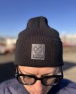 画像2: 送料無料 DIXXON FLANNEL CO / Box Crest Ribbed ニットキャップ BLACK (2)
