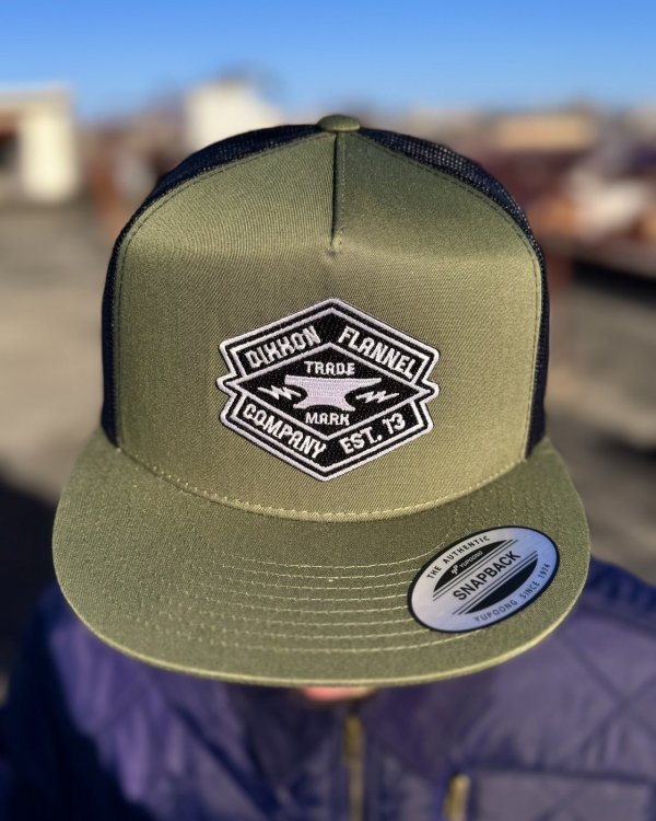 画像2: 送料無料 DIXXON FLANNEL CO / Forged Flat Bill スナップバックキャップ GREEN / BLACK (2)