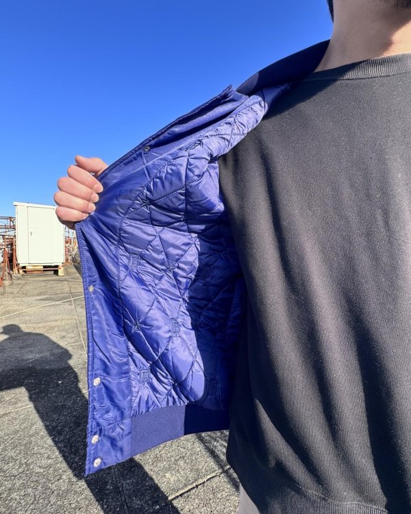 画像7: 送料無料 DIXXON FLANNEL CO / PASTIME 中綿ナイロンジャケット BLUE (7)