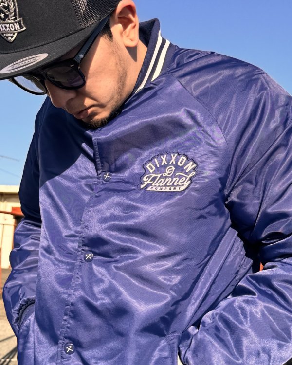 画像3: 送料無料 DIXXON FLANNEL CO / PASTIME 中綿ナイロンジャケット BLUE (3)