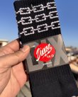 画像3: DIXXON FLANNEL CO / CHAINS クルーソックス BLACK (3)