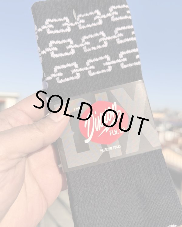 画像3: DIXXON FLANNEL CO / CHAINS クルーソックス BLACK (3)