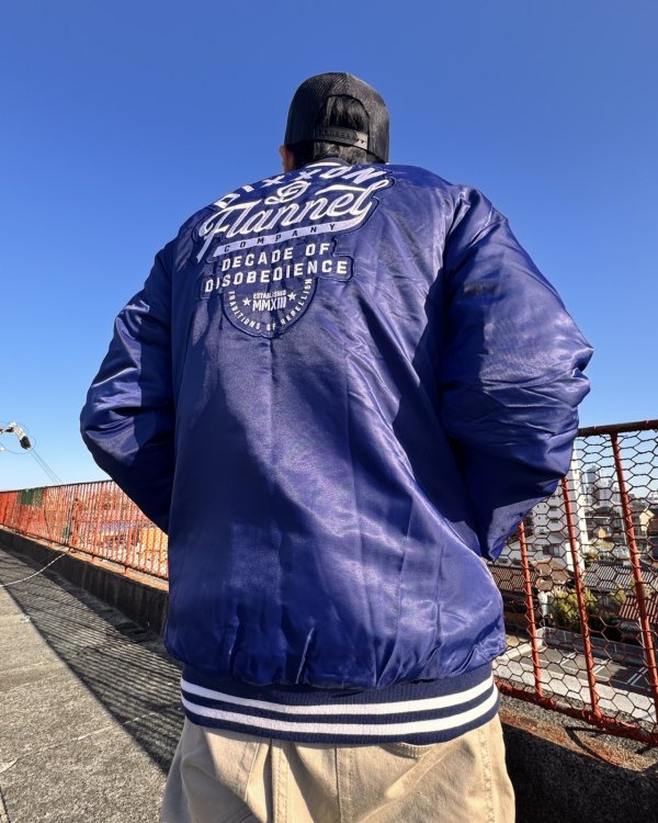 画像13: 送料無料 DIXXON FLANNEL CO / PASTIME 中綿ナイロンジャケット BLUE (13)