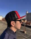 画像5: 送料無料 DIXXON FLANNEL CO / Flat Bill Trucker スナップバックキャップ RED / BLACK (5)