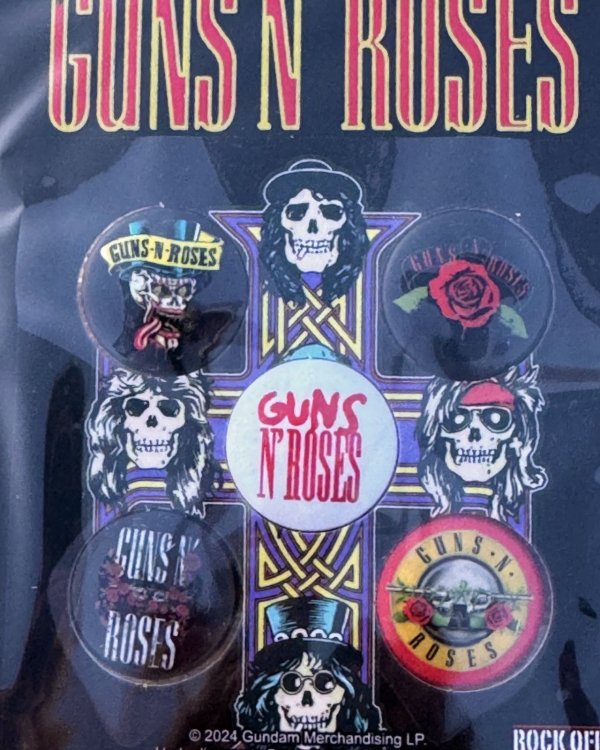 画像2: GUNS N' ROSES / Bullet Logo2 ピンバッジセット 5個入り (2)