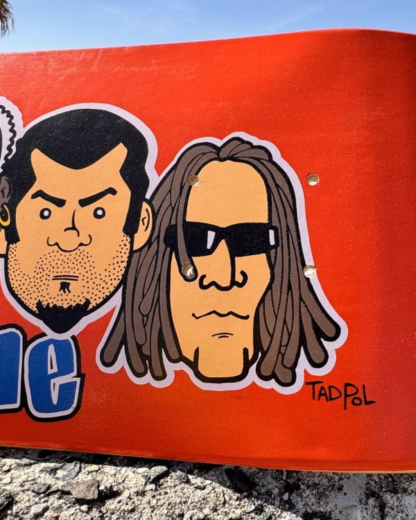 画像6: 送料無料 3枚限定入荷 激レア 当時物 BUCK-O-NINE / Artwork by TadPole スケートボードデッキ mfg. for CinderBlock by Sector 9 (6)