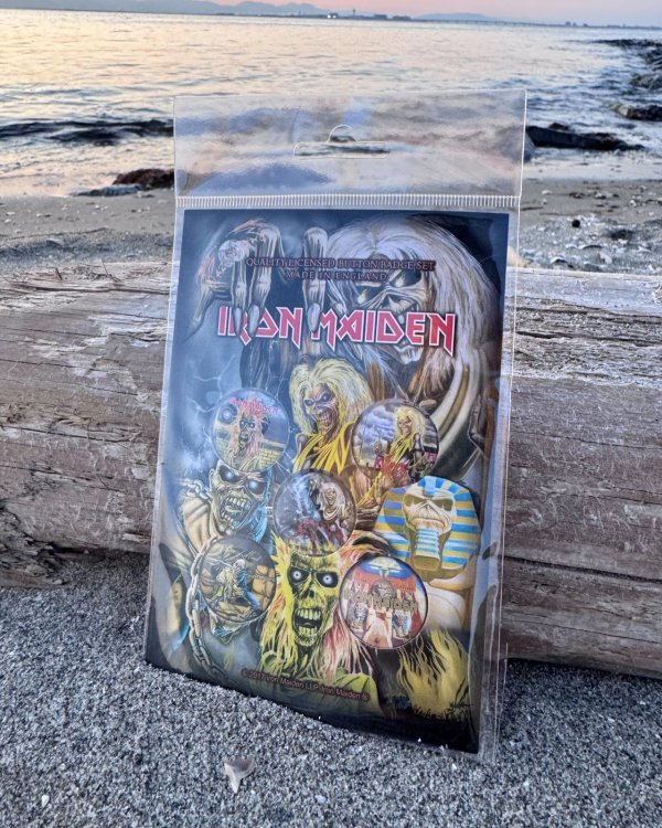 画像1: IRON MAIDEN / EARLY ALBUMS ピンバッジセット 5個入り (1)