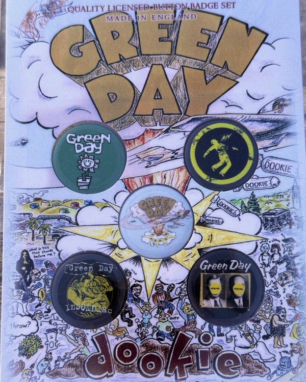 画像2: GREEN DAY / Dookie ピンバッジセット 5個入り (2)