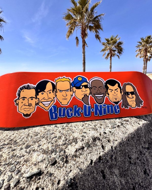 画像5: 送料無料 3枚限定入荷 激レア 当時物 BUCK-O-NINE / Artwork by TadPole スケートボードデッキ mfg. for CinderBlock by Sector 9 (5)