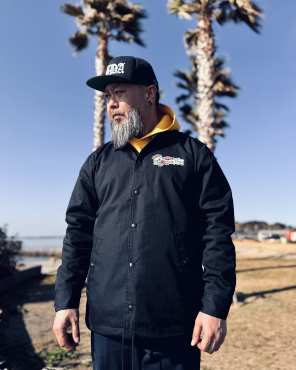 画像5: 送料無料 OPIE ORTIZ x BALL&CHAIN / Skull & Rose コーチジャケット (5)