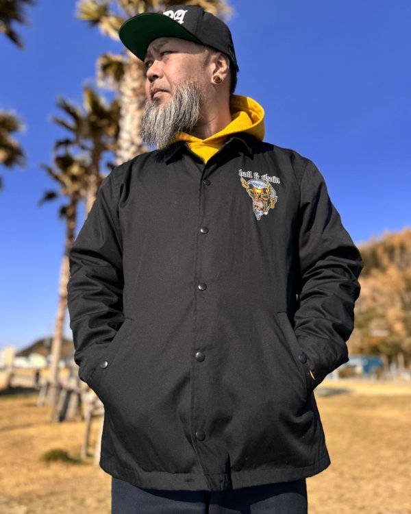 画像6: 送料無料 OPIE ORTIZ x BALL&CHAIN / "ORTIZ" 1998-2024 Reprint Red Devil コーチジャケット (6)