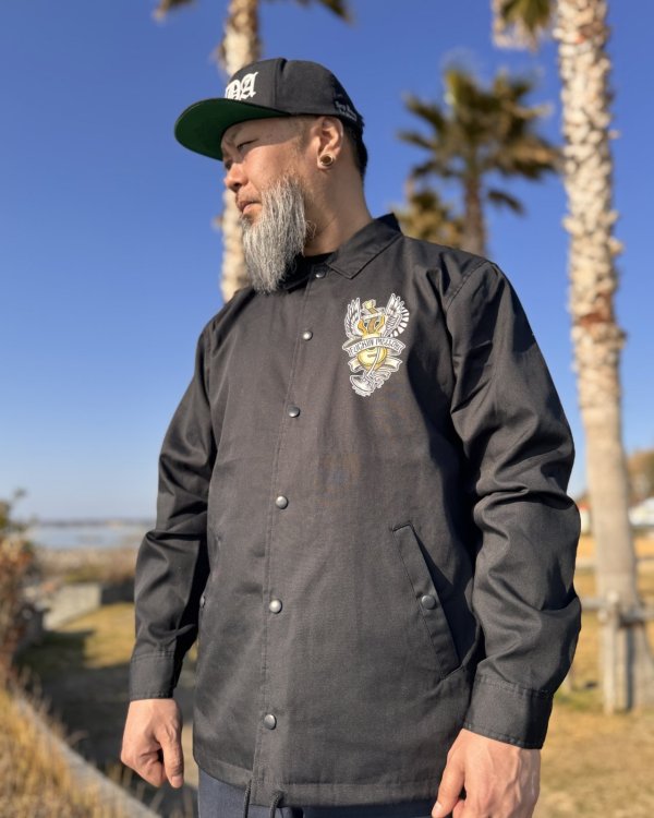 画像2: 送料無料 OPIE ORTIZ x BALL&CHAIN / Memories コーチジャケット (2)