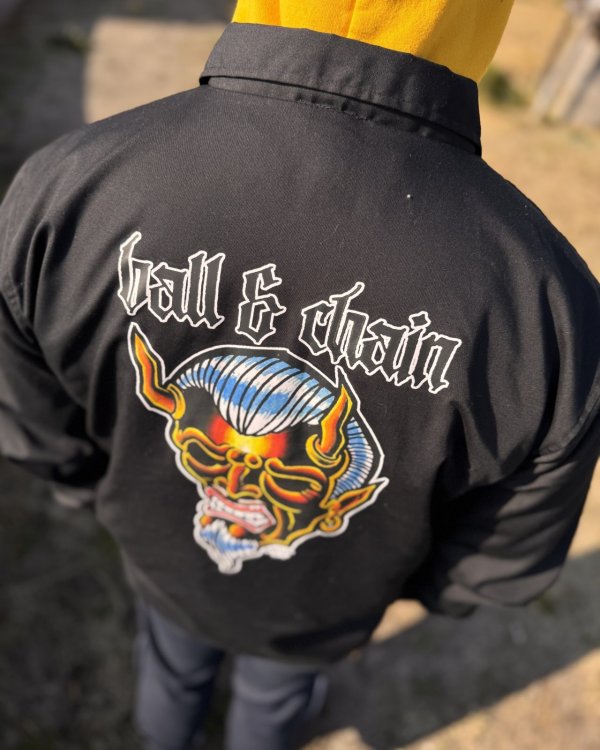 画像3: 送料無料 OPIE ORTIZ x BALL&CHAIN / "ORTIZ" 1998-2024 Reprint Red Devil コーチジャケット (3)