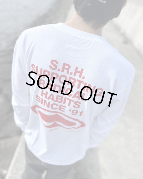 画像3: Lサイズラスト1枚で終了 SRH / Since 91 長袖Tシャツ WHITE (3)
