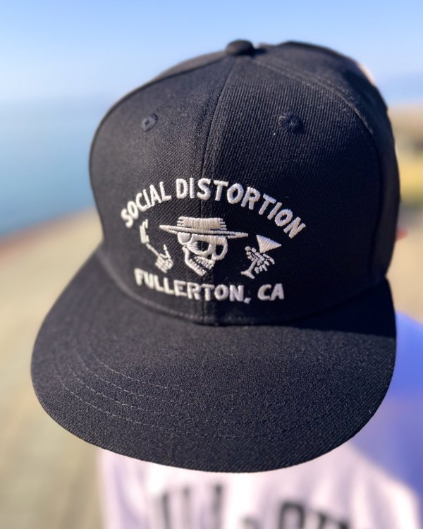 画像1: SOCIAL DISTORTION / Fullerton Skelly スナップバックキャップ BLACK (1)