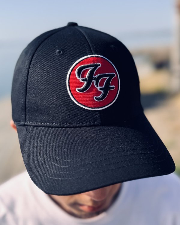 画像2: FOO FIGHTERS / FF Logo ベースボールキャップ BLACK (2)