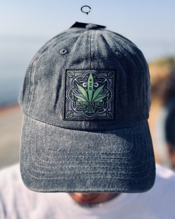 画像2: CYPRESS HILL / 420 Leaf ベースボールキャップ CHARCOAL (2)