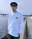 画像4: Mサイズラスト1枚で終了 SRH / Since 91 長袖Tシャツ WHITE (4)